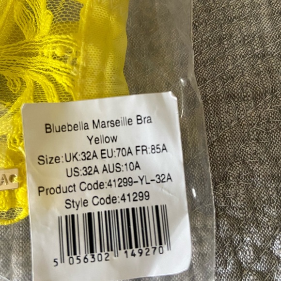 Bluebella Marseille lingerie set- Yellow - Picture 3 of 5